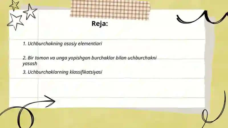 Uchburchakning asosiy elementlari 2