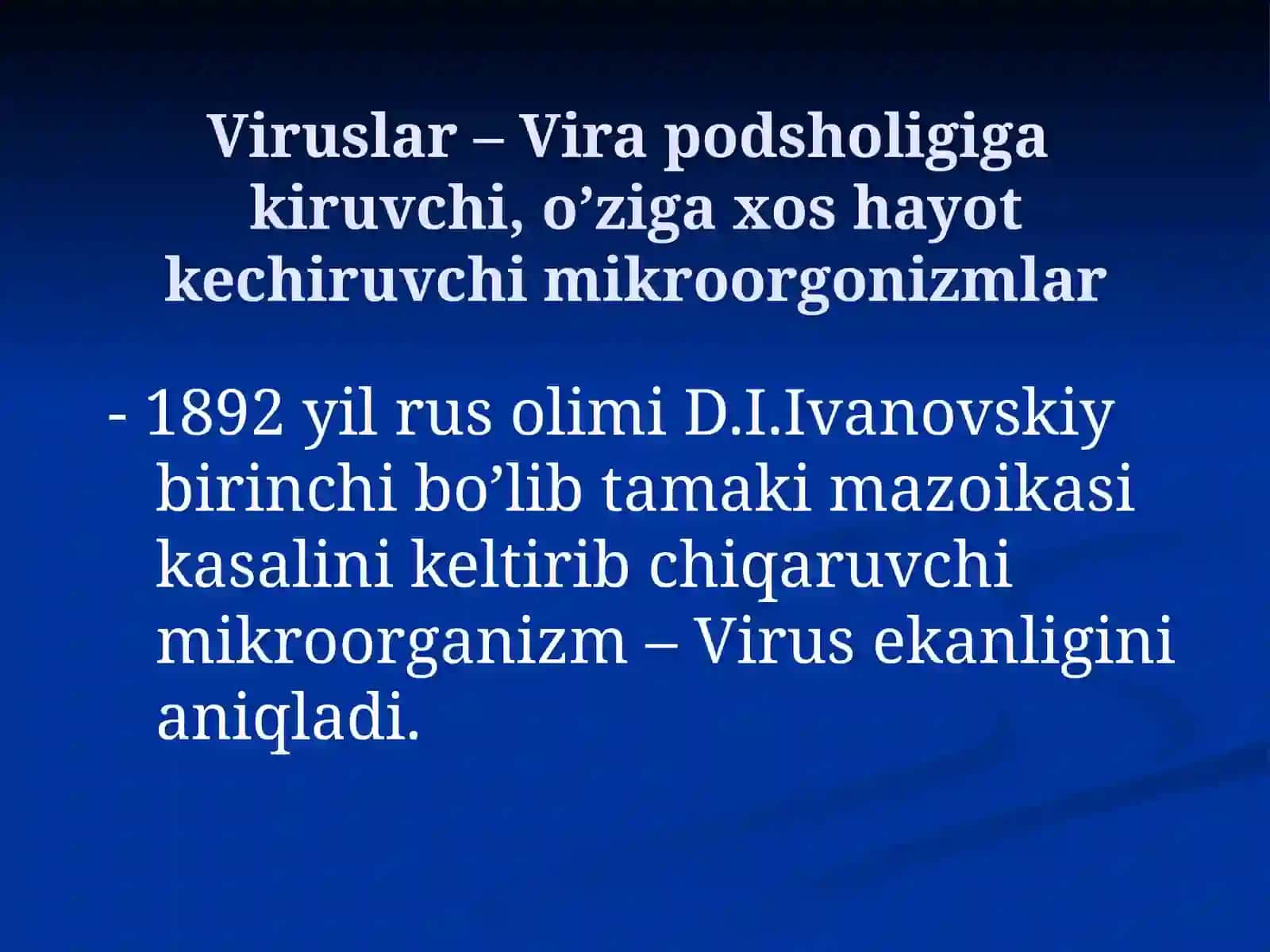 Umumiy virusologiya. Bakteriofaglar 2