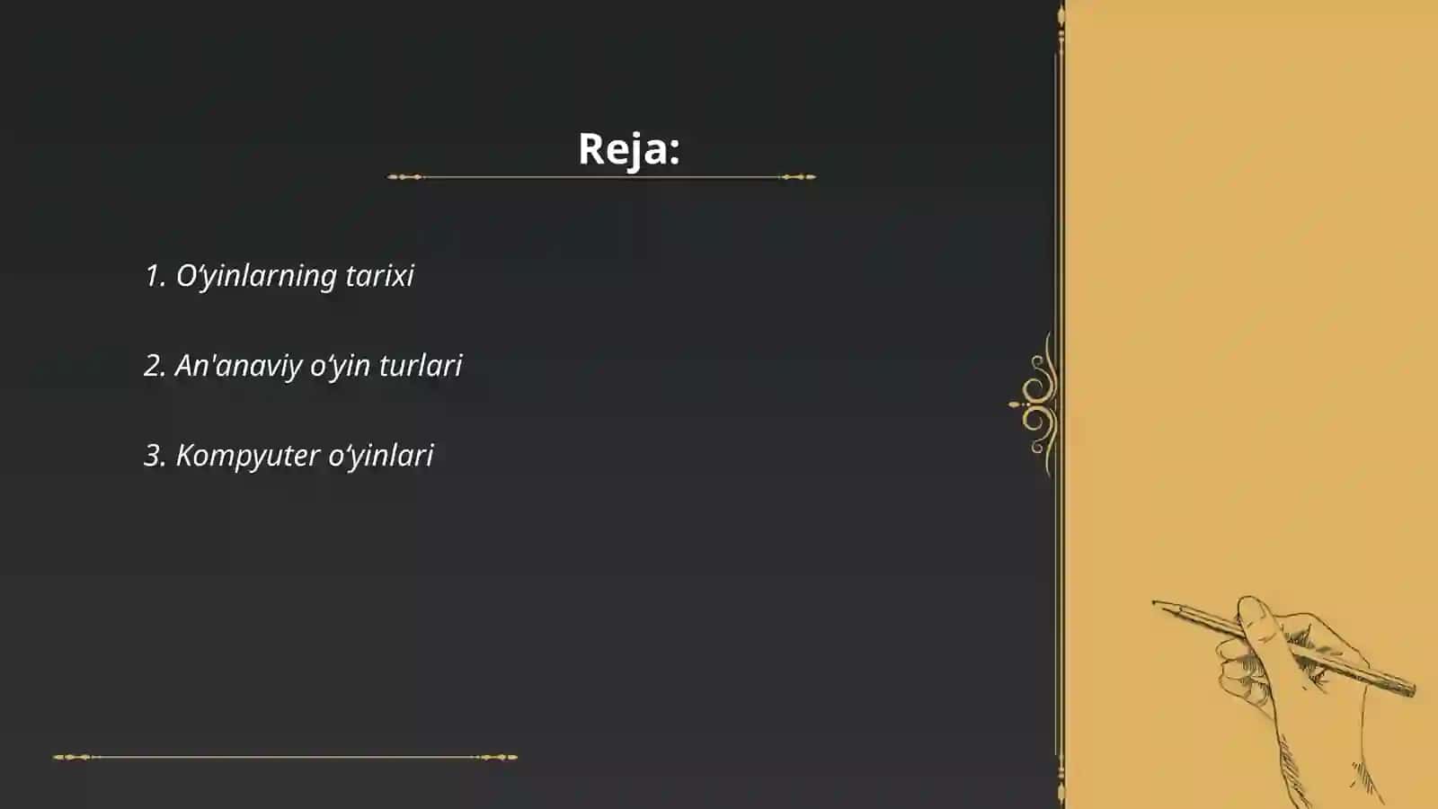 O‘yin va uning turlari 2