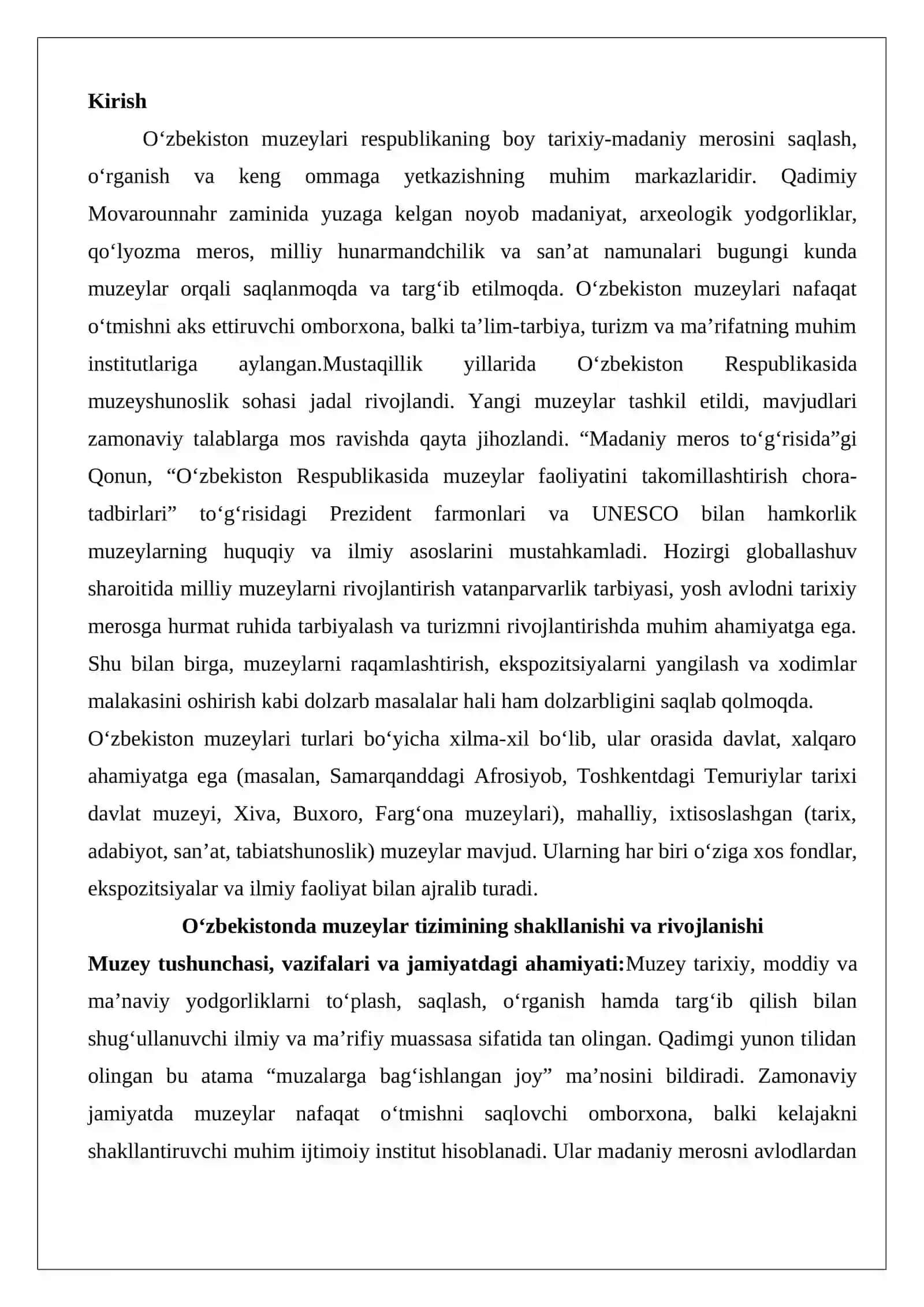 O‘zbekiston muzeylari 2