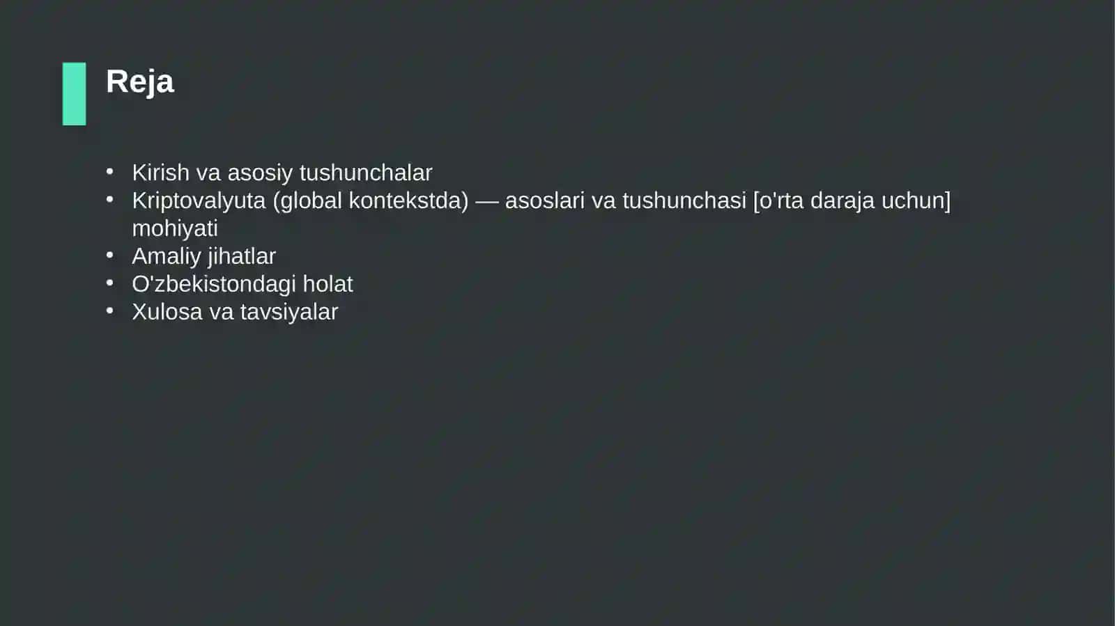 Kriptovalyuta (global kontekstda) — asoslari va tushunchasi [o'rta daraja uchun] 2