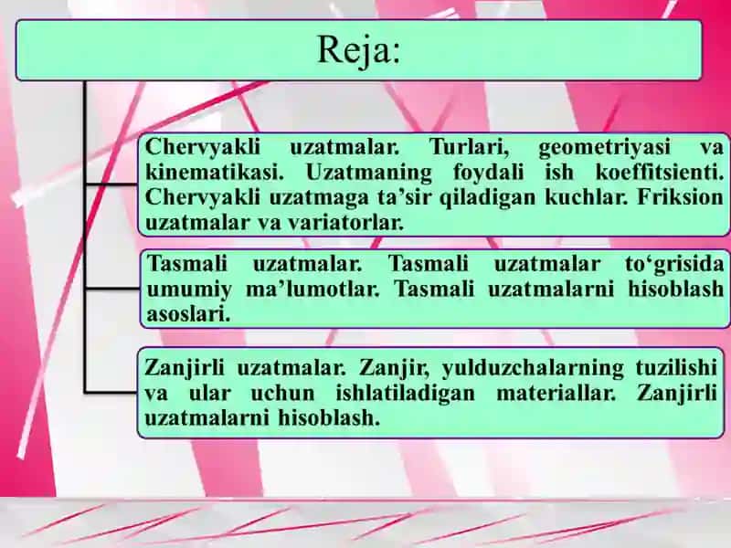 Zanjirli uzatmalar 2