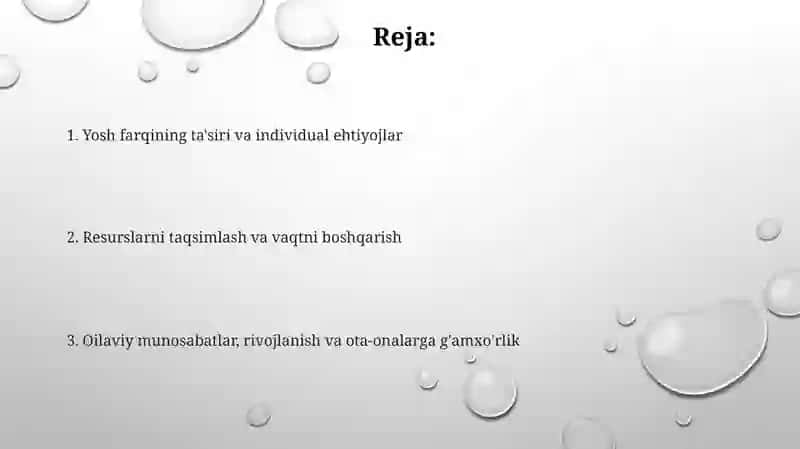 Turli yoshdagi bolalarni tarbiyalash 2
