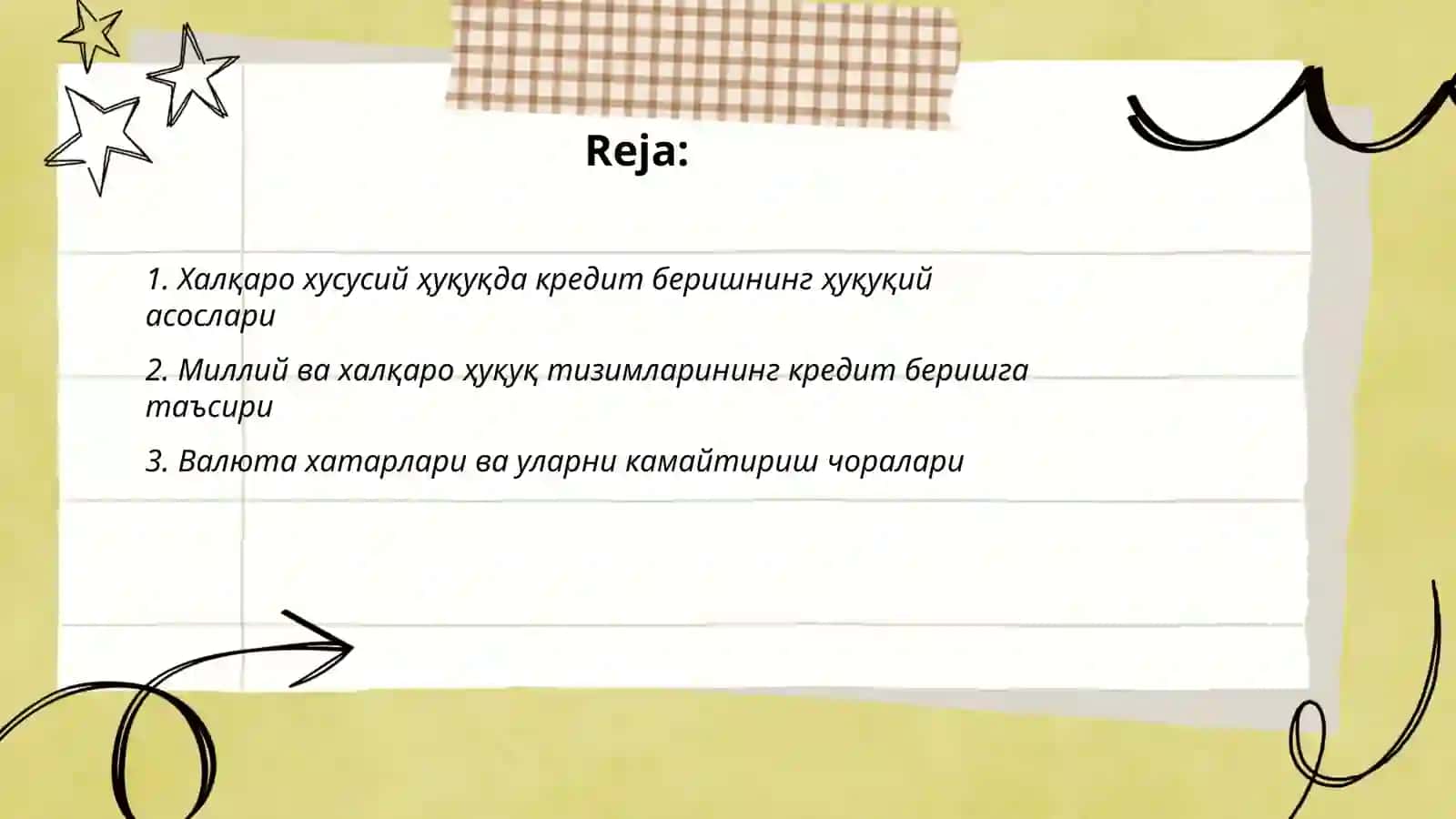 Халкаро хусусий хукукда кредит бериш тартиби 2