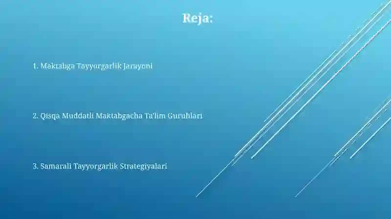 Maktabga Tayyorgarlik Jarayoni 2