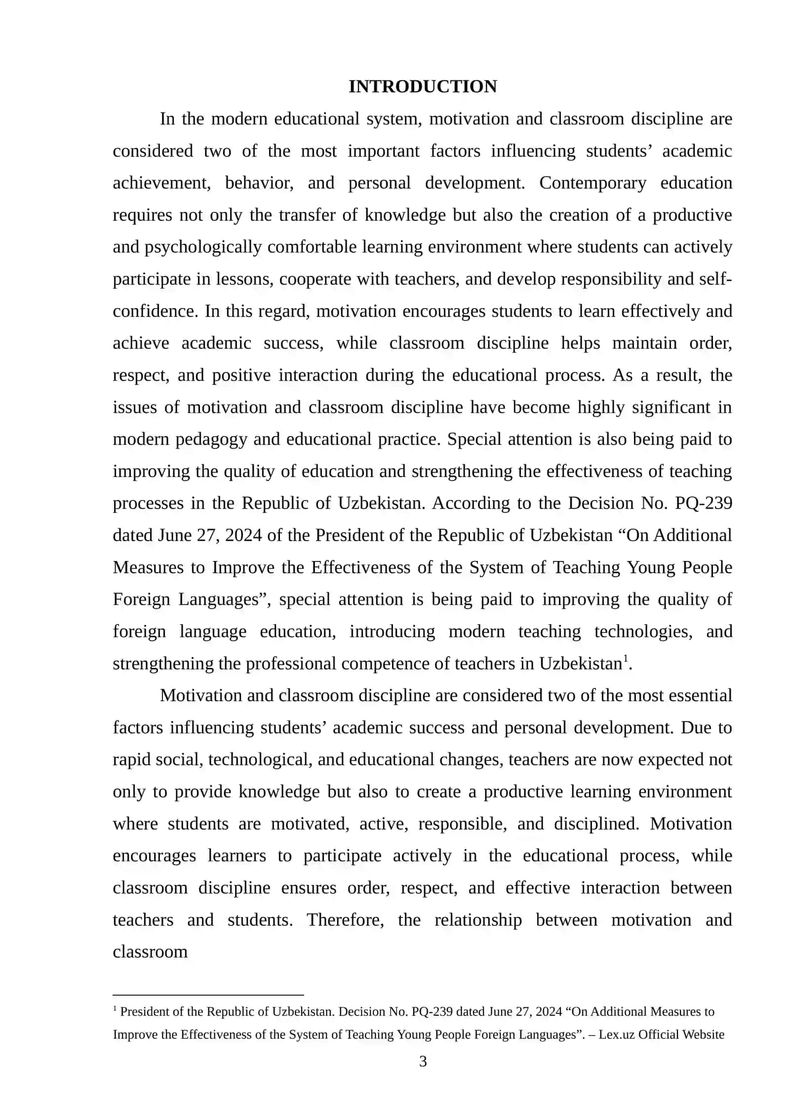 Motivation and classroom discipline 2