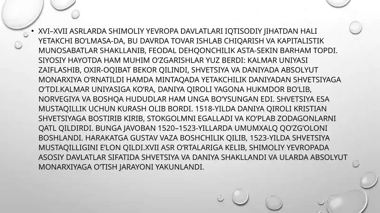 ShimoliyYevropa XVI–XVII asrlarda 2