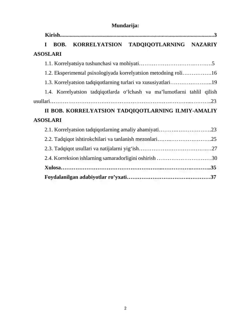 EKSPERIMENTAL PSIXOLOGIYADA KORRELYATSION. 2