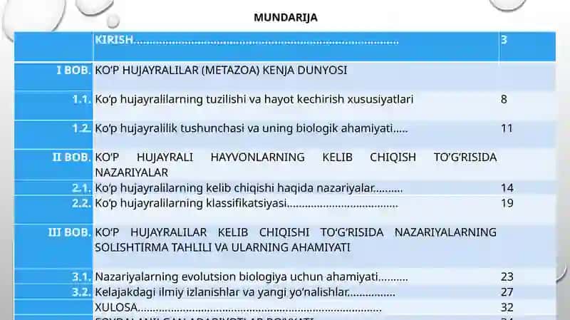 KO‘P HUJAYRALI HAYVONLARNING KELIB CHIQISH NAZARIYALARI 2