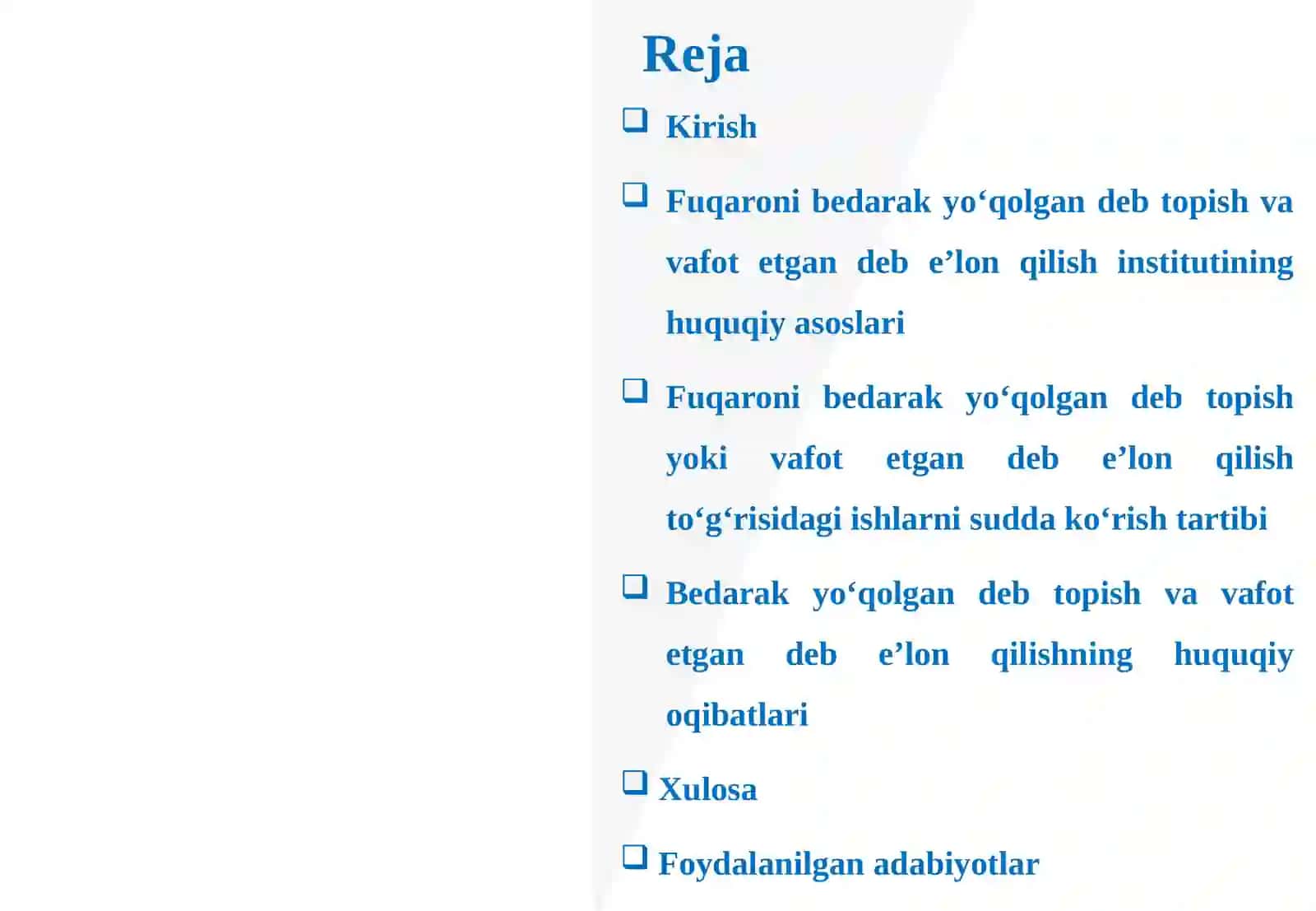 Fuqarolik sudi shaxslarini yuritishning huquqiy tartibi 2
