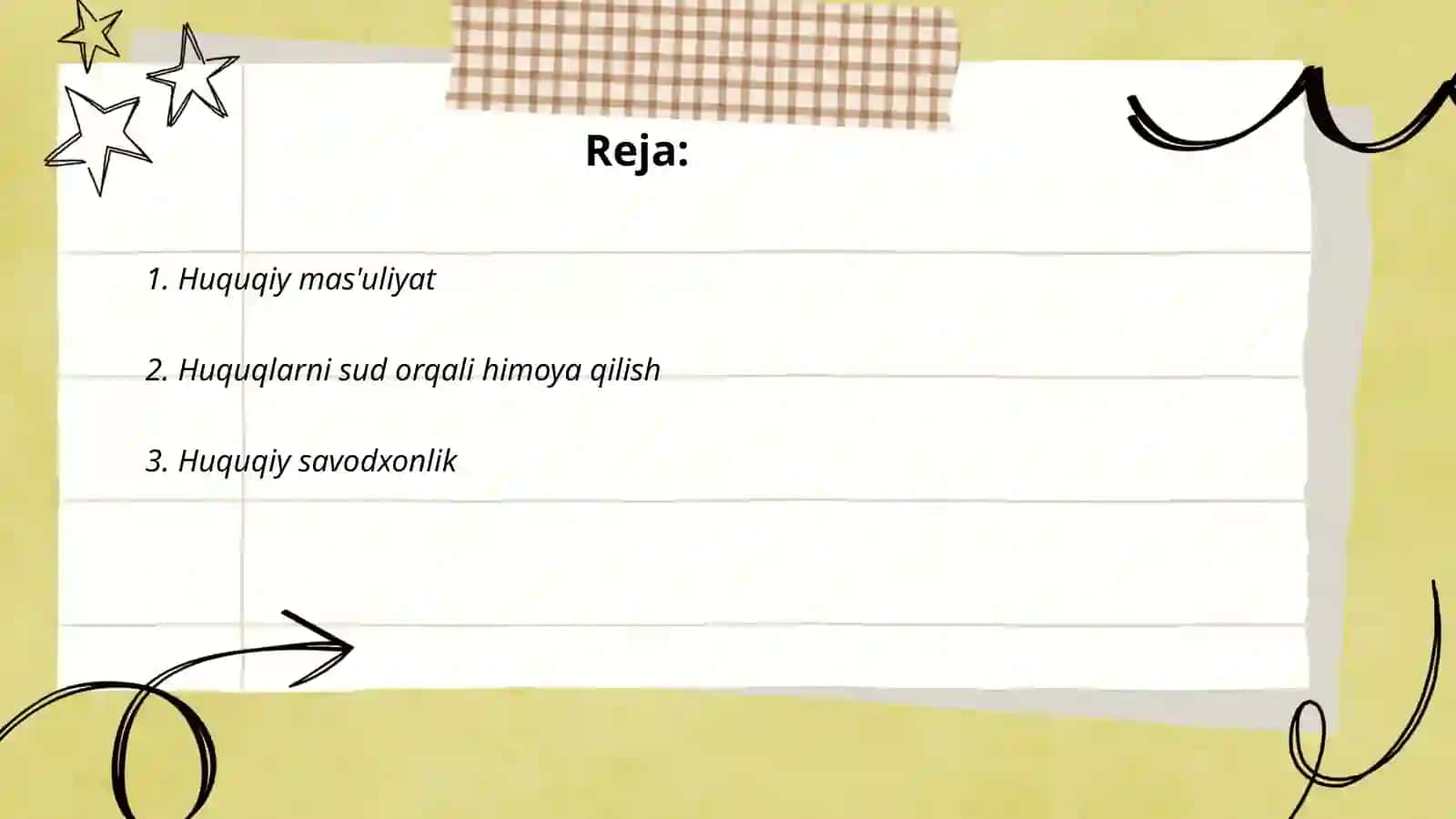 Huquqini amalga oshirish 2