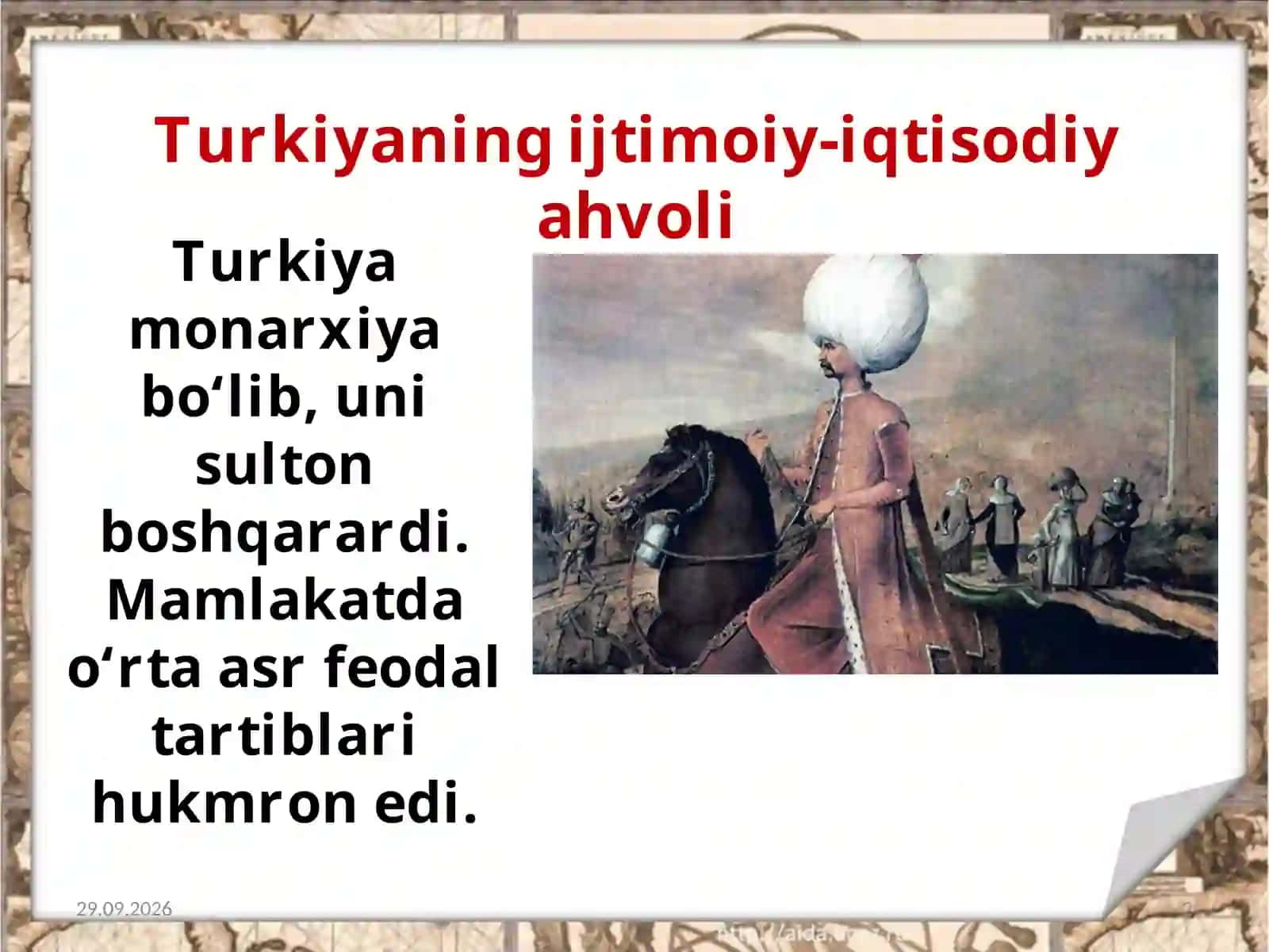 XIX asr oxiri - XX asr boshlarida Turkiya 2
