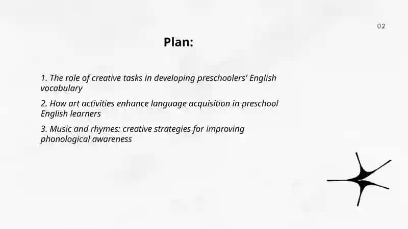 The importance of creative tasks for preschool children in learning English 2
