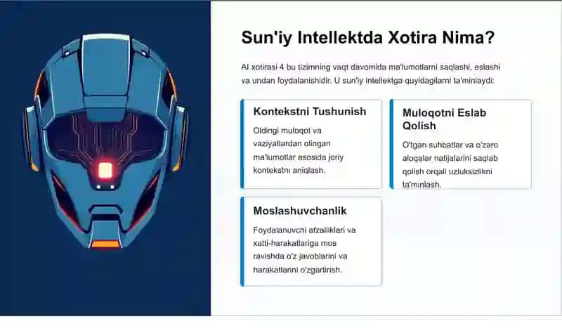 Xotira Asosidagi Model (Memory-based AI) 2