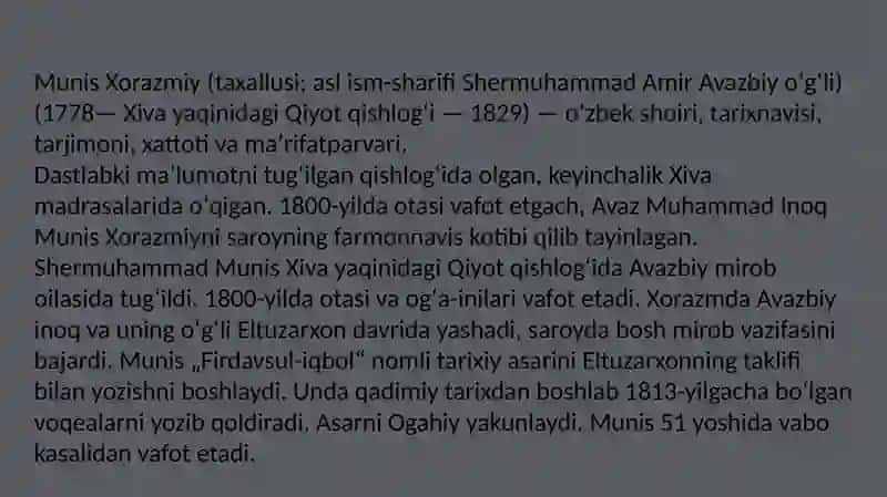 Shermuhammad Munis Xorazmiy 2