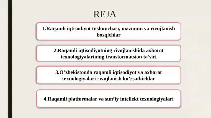 Raqamli iqtisodiyotda axborot texnologiyalarning oʻrni va ahamiyati 2