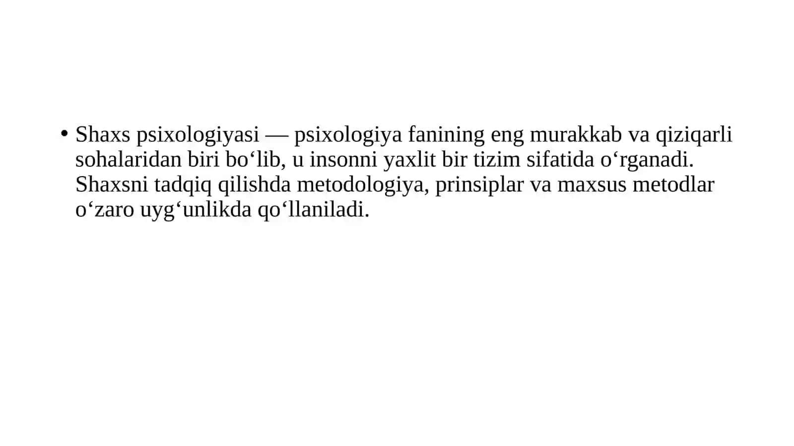 Shaxs psixologiyasi 2
