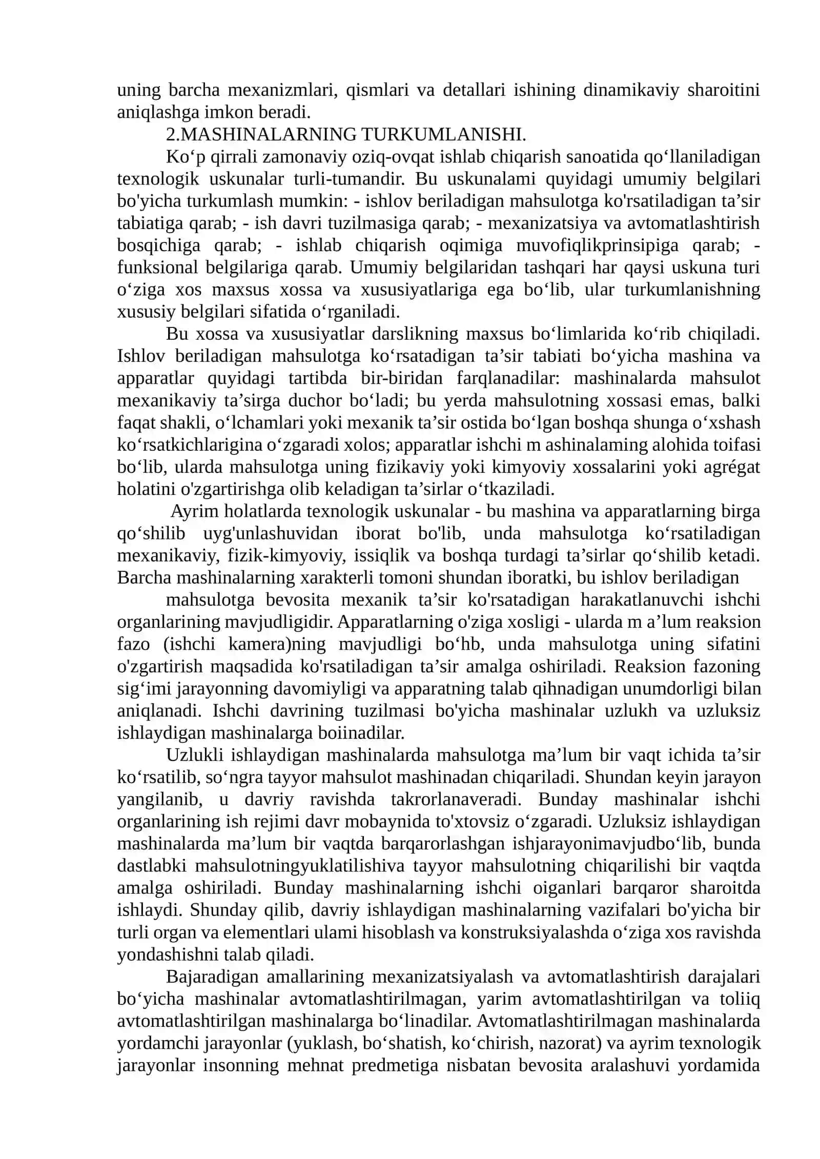 MASHINA-APPARATLARNING TUZILMASI VA ALOHIDA ELEMENTLARINING VAZIFALARI 2