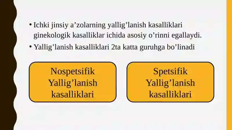 Ayollar jinsiy azolari no speksifik yallig’lanish kasalliklari 2