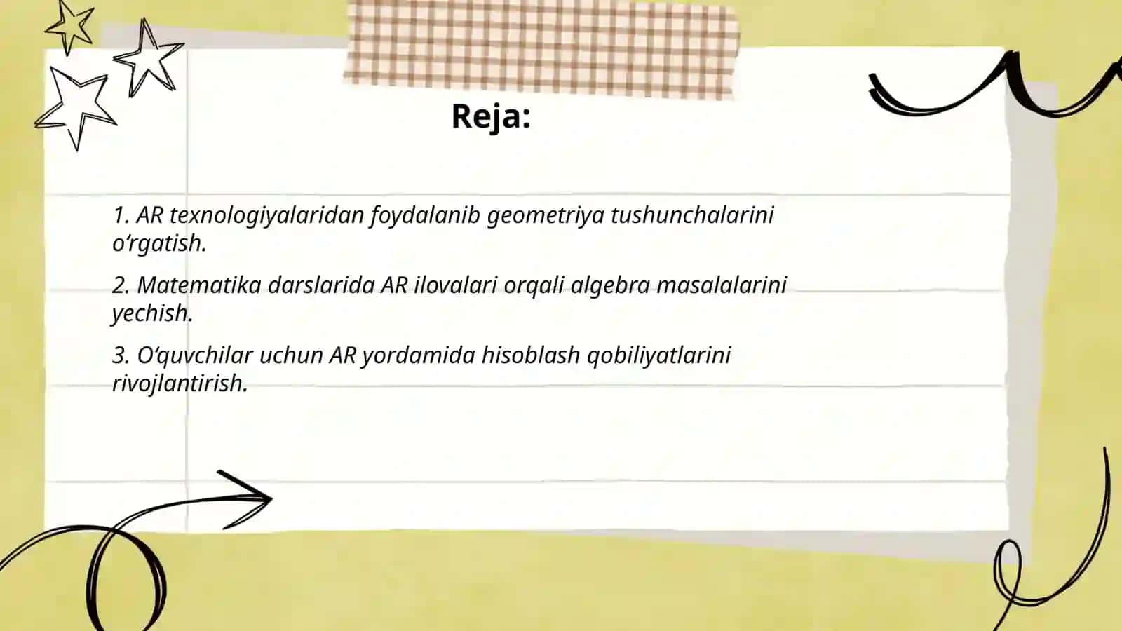 AR texnologiyalaridan foydalanib geometriya tushunchalarini o‘rgatish 2