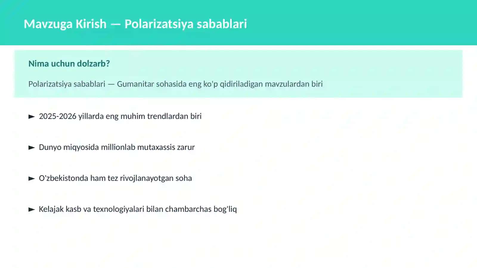 Polarizatsiya sabablari 2