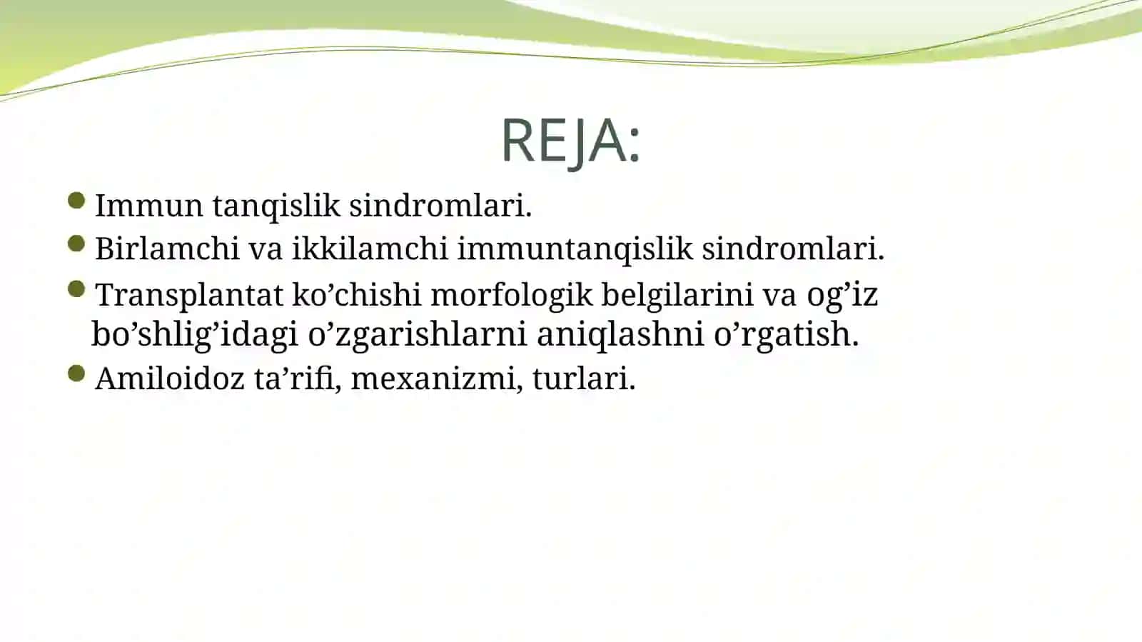 Immun tanqisligi sindromlari 2