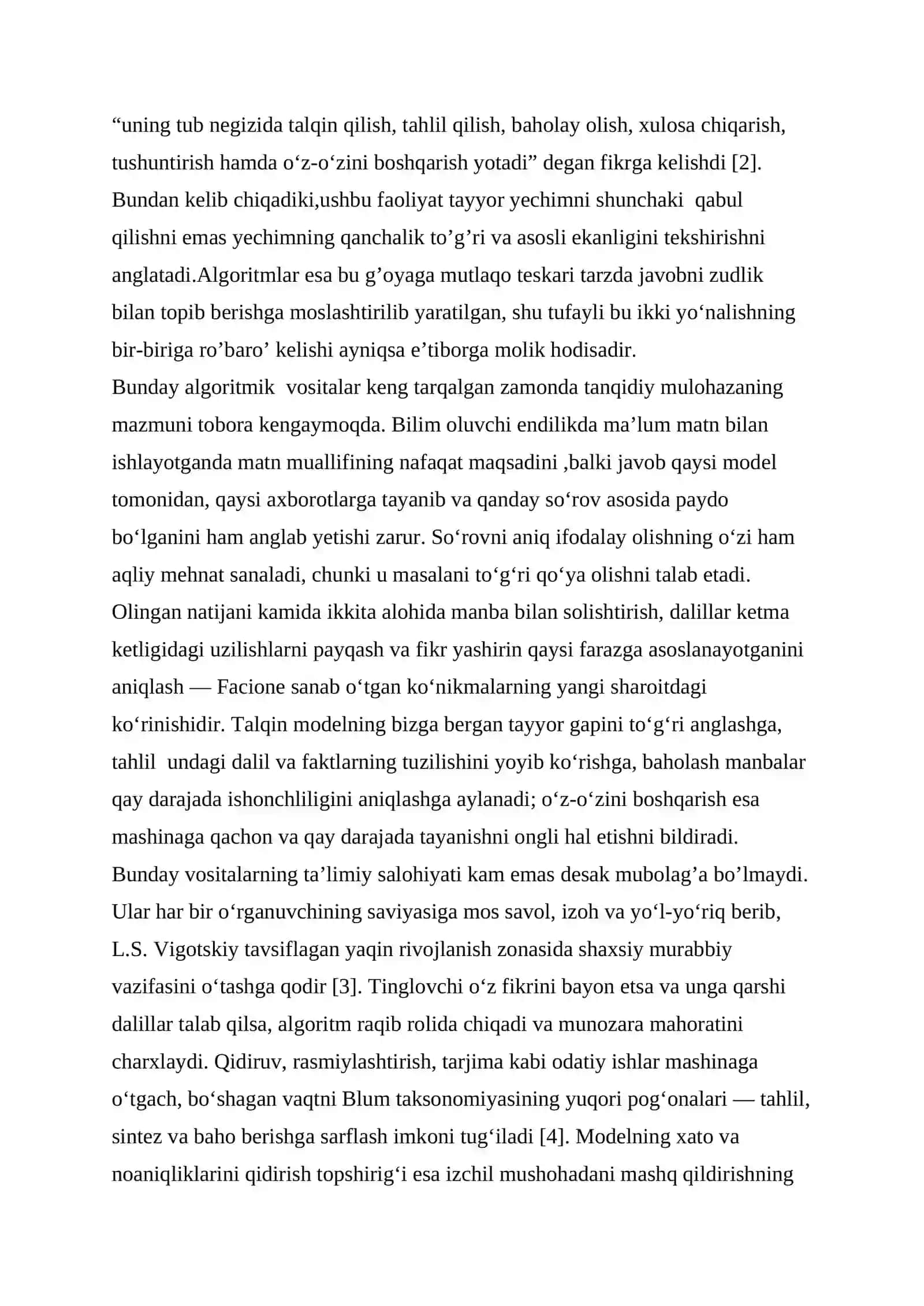 Sunʼiy intellekt va tanqidiy tafakkur: ImkoTan 2