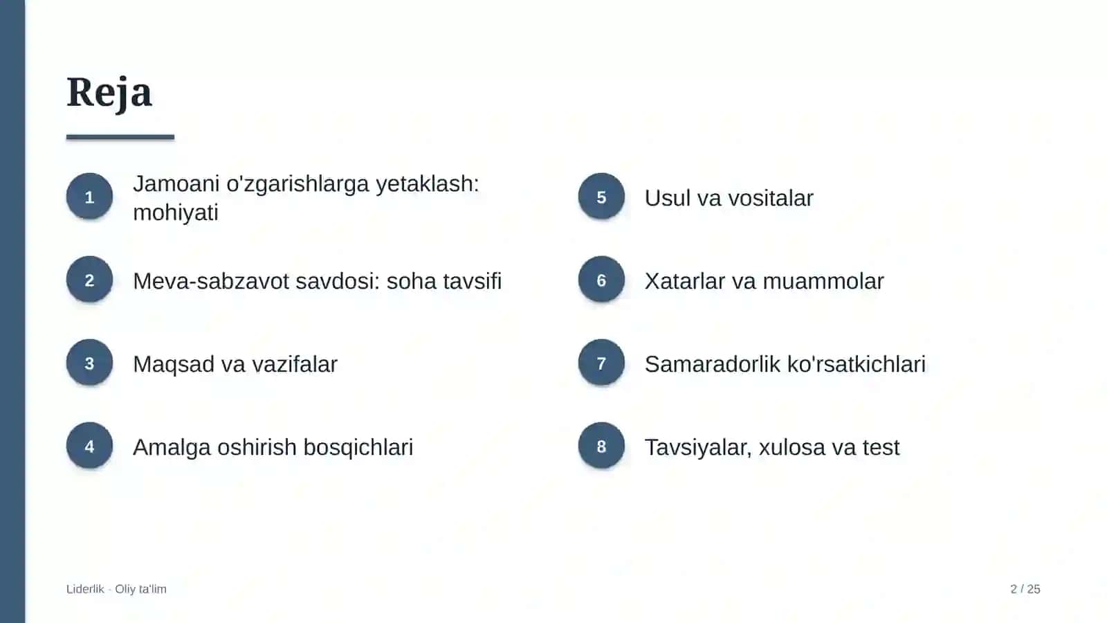 meva sabzavot savdosida jamoani o'zgarishlarga yetaklash 3766 2
