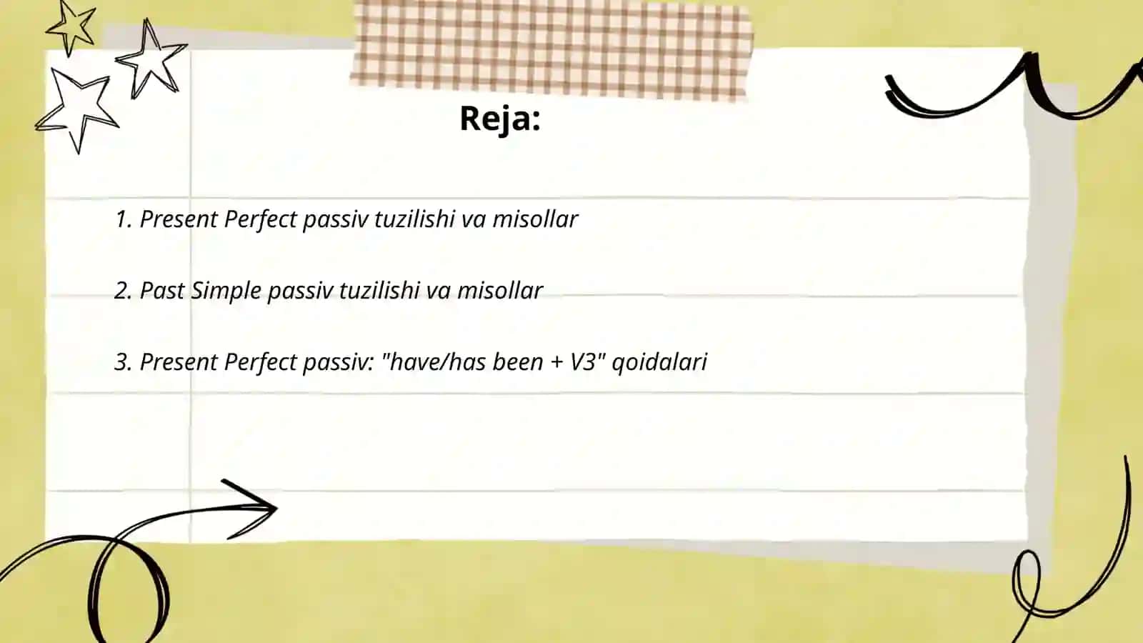 Passive Voice(Present perfect va Past simple) 2