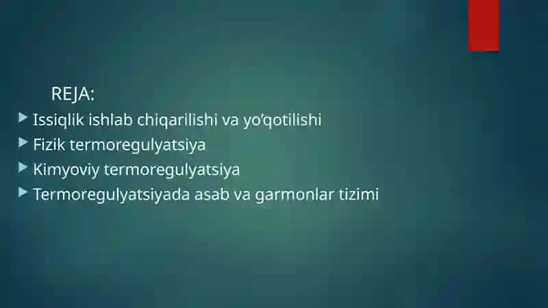 TERMOREGULYATSIYA 2
