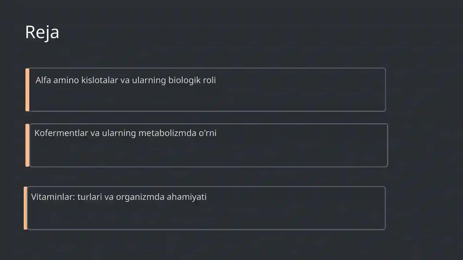 Alfa amino kislotalar va kofermentlar 2