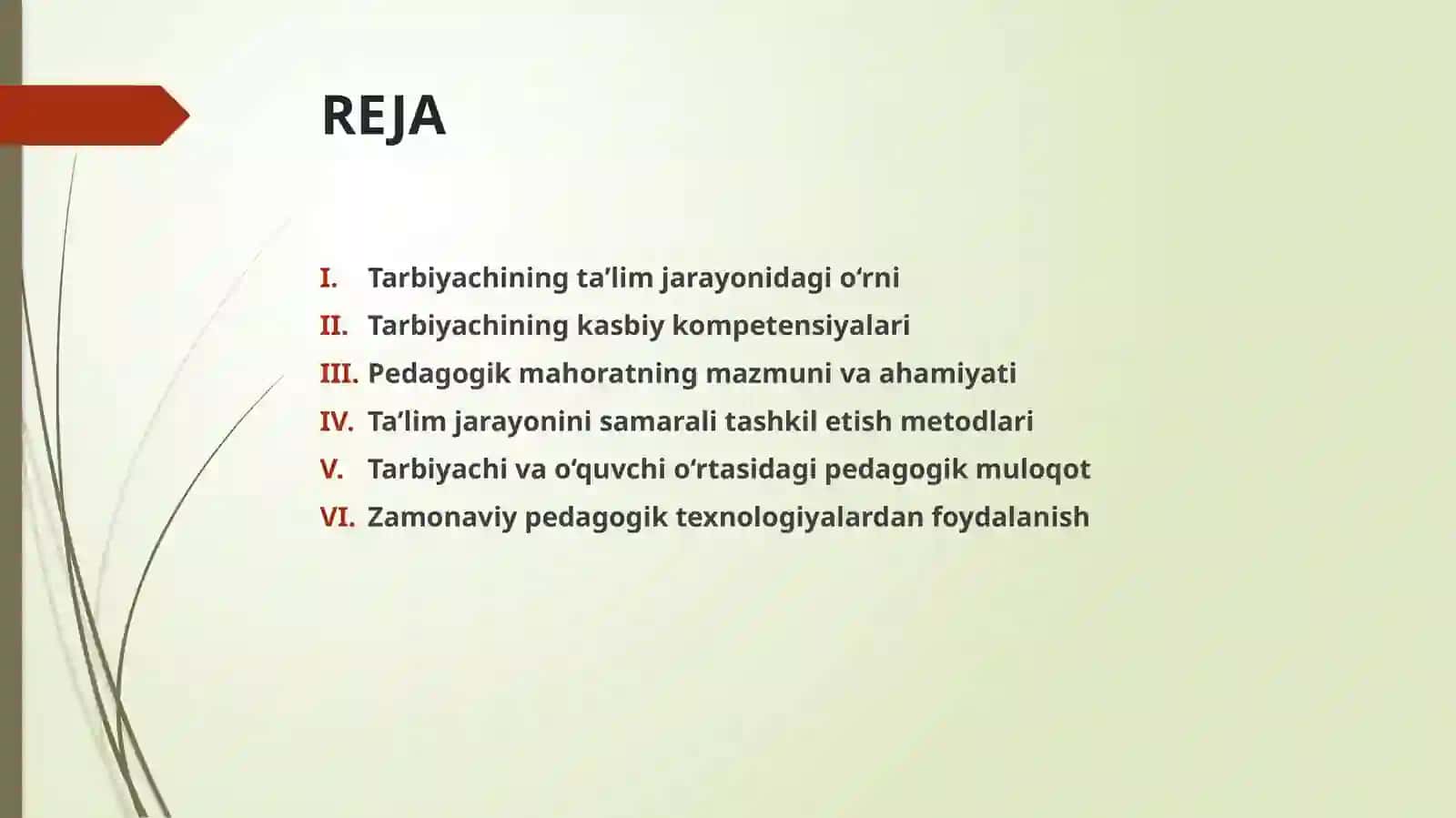 Tarbiyachining taʼlim jarayonidagi o‘rnivi va pedagogik mahorati 2