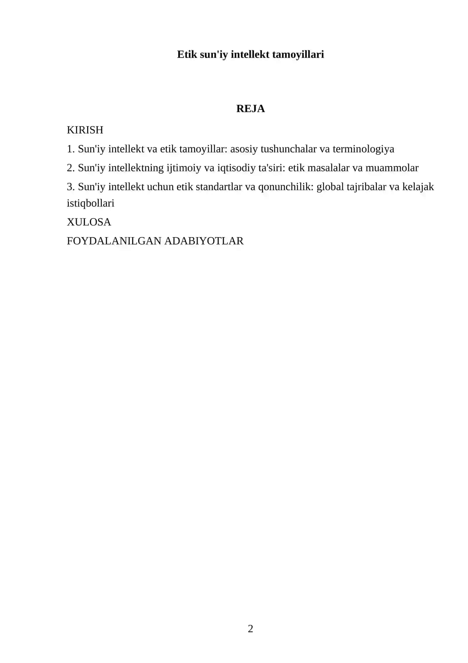 Etik sun'iy intellekt tamoyillari 2