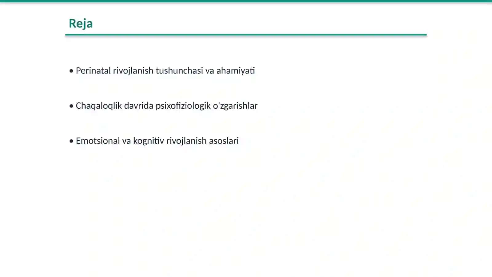 Perinatal va chaqaloqlik davrida psixofiziologik rivojlanish 2