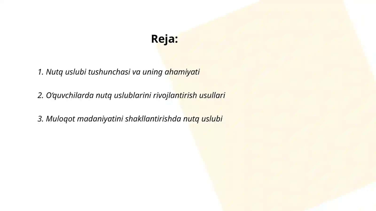 Nutq uslublarini òqitish orqali òquvchilarda muloqot madaniyatini shakllantirish metodikasi 2
