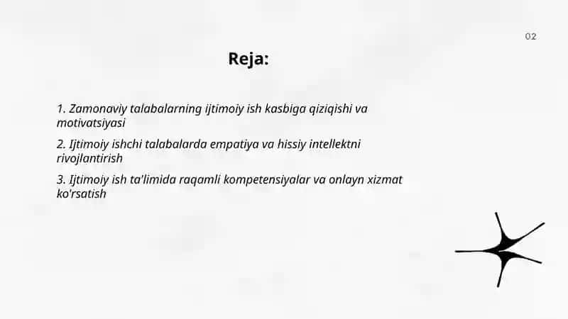 Ijtimoiy ishchi kasbi zamonaviy talabalari 2