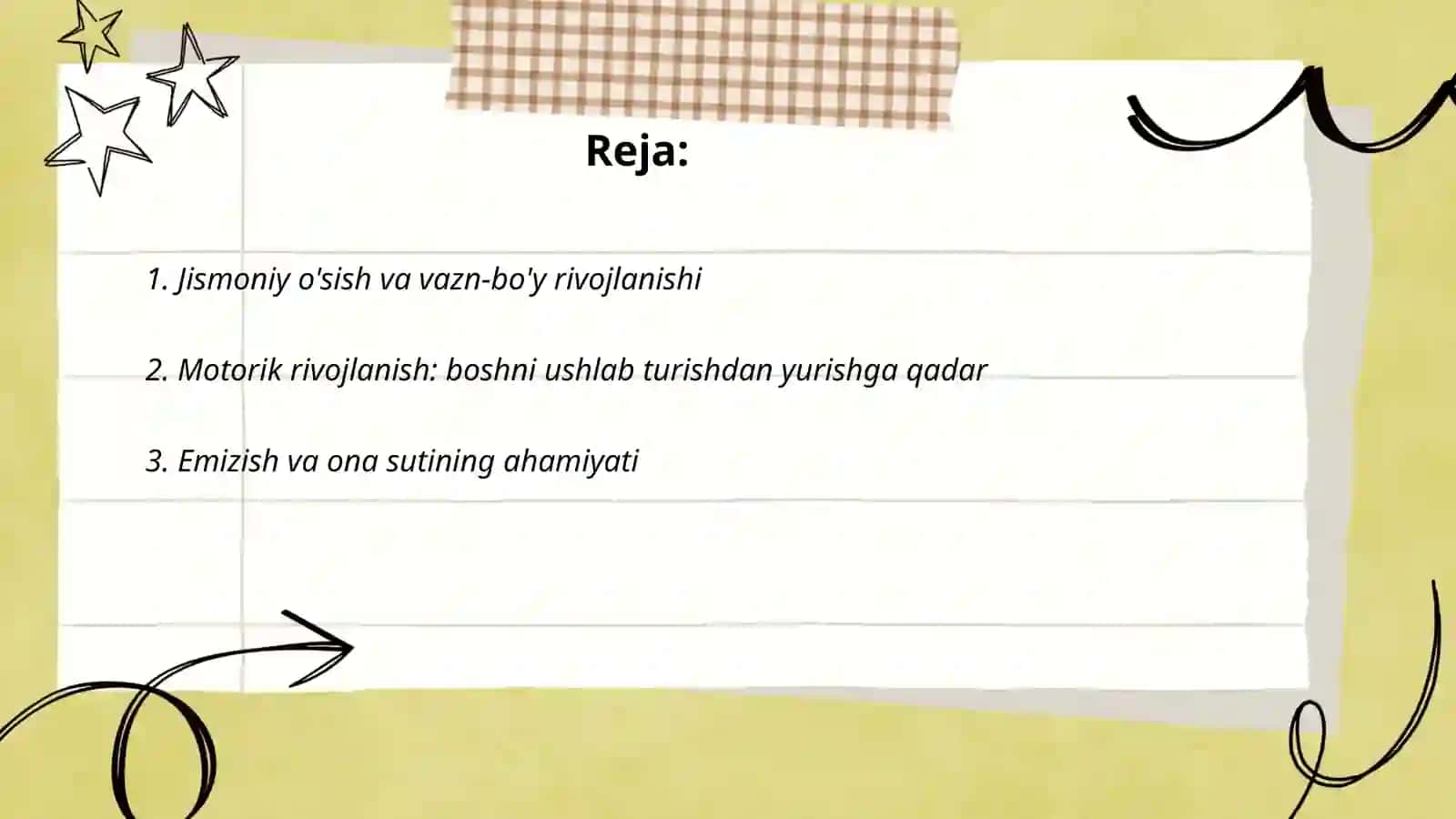 Goʻdaklik va ilk bolalik davri 2