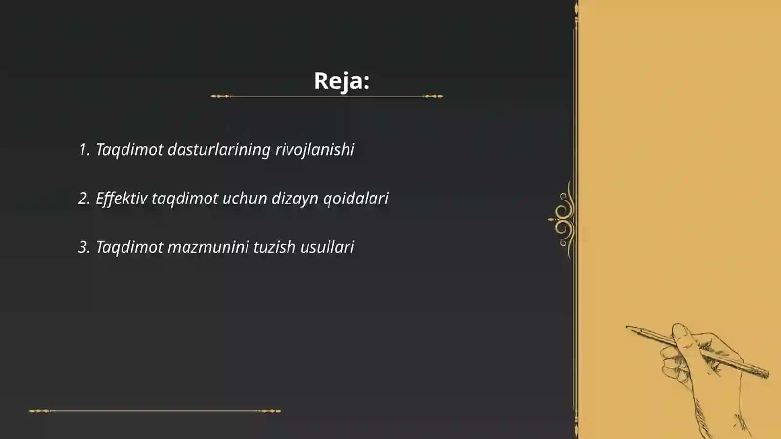 Taqdimotlarni Tayyorlash Texnalogiyalari 2