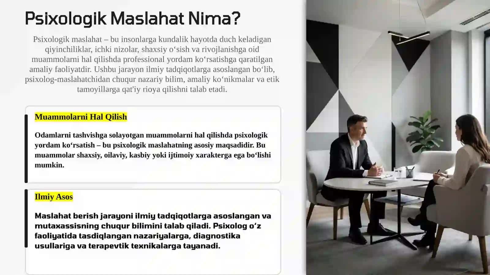 Psixologik Maslahat Jarayonining Tuzilishi 2
