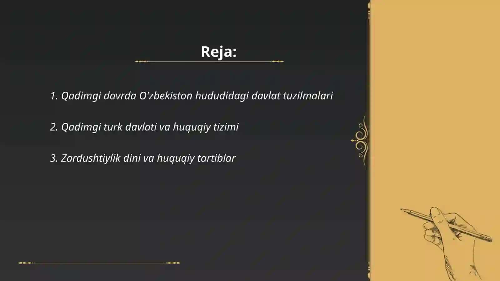 Qadimgi davrda O'zbekiston hududidagi davlat tuzilmalari 2