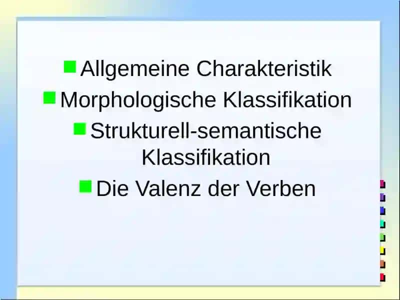 Das Verb 2