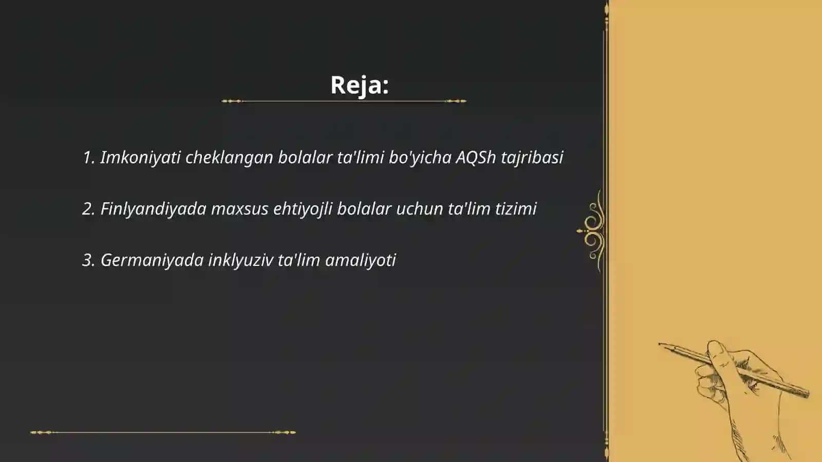 Imkoniyati cheklangan bolalar ta'limi bo'yicha chet el tajribasi 2