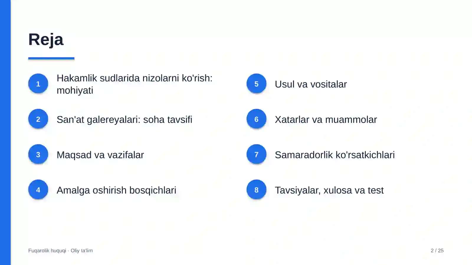 san'at galereyalarida hakamlik sudlarida nizolarni ko'rish 8499 2