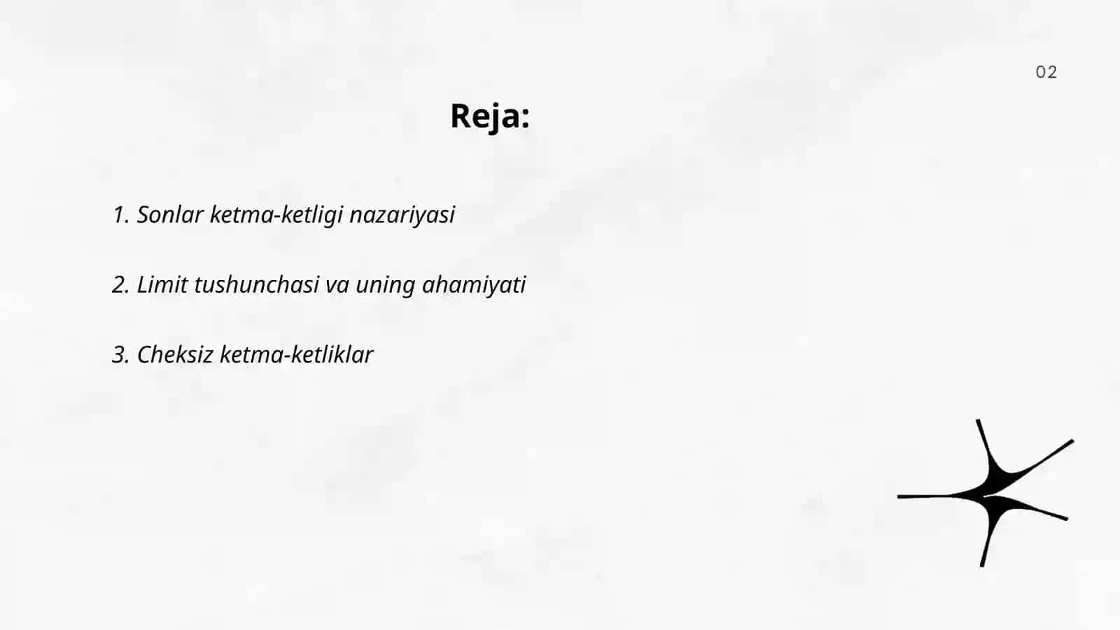Sonlar ketma ketligi va uning limiti 2