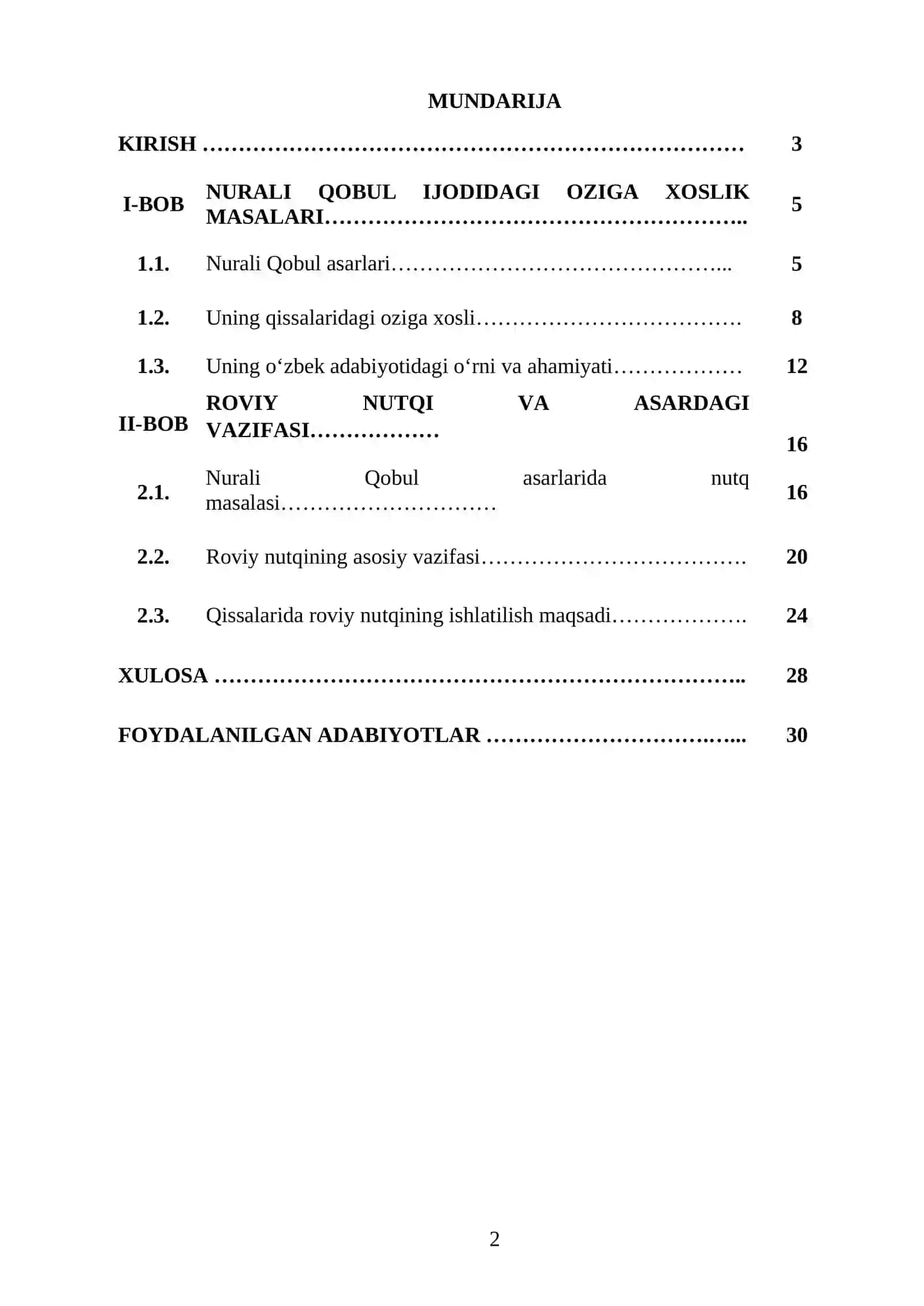 NURALI QOBUL QISSALARIDA RO'VIY NUTQI MASALASI 2