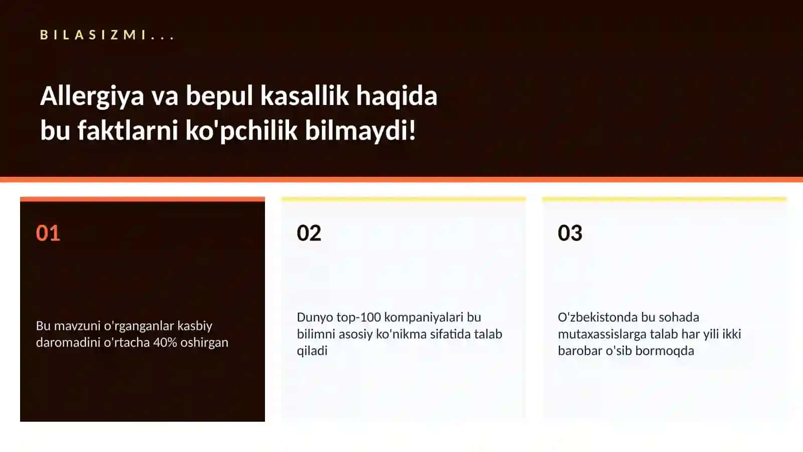 Allergiya va bepul kasallik 2