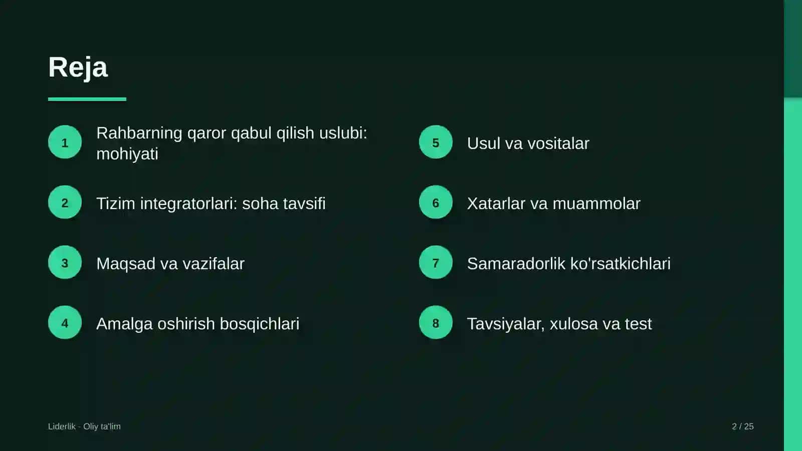 tizim integratorlarida rahbarning qaror qabul qilish uslubini rivojlantirish 9950 2