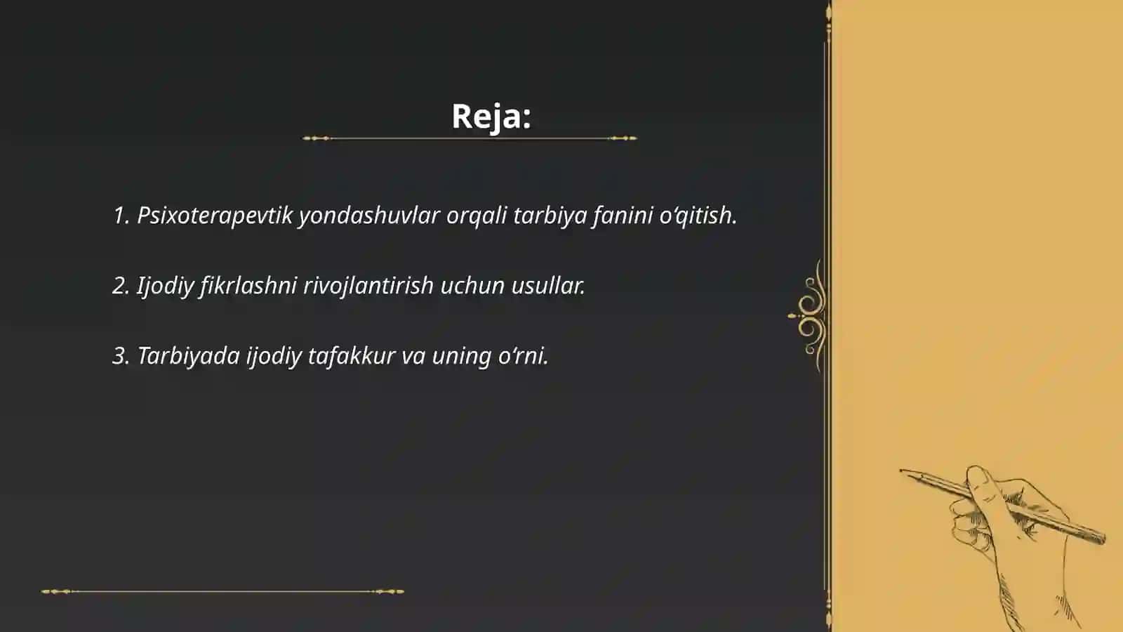 Psixoterapevtik yondashuvlar orqali tarbiya fanini o‘qitish 2