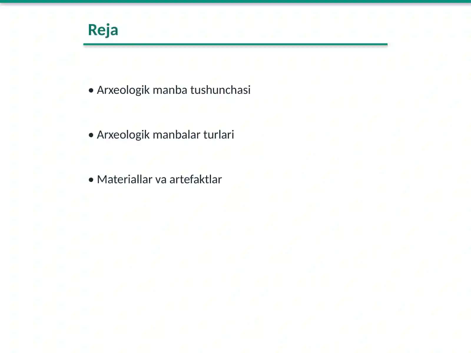 Arxeologik manba va uning turlari 2