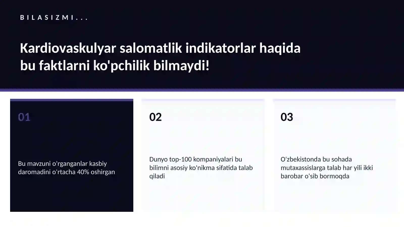 Kardiovaskulyar salomatlik indikatorlar 2